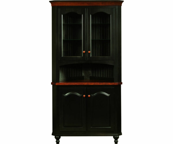 Olympia Corner Hutch Black