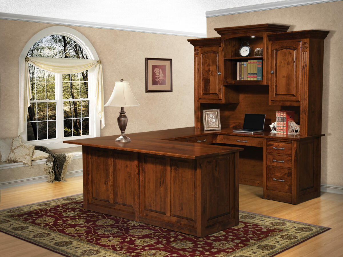 Victorian L Desk & Hutch - Image 4