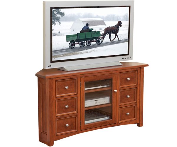 Garnet Hill Corner Media Console - 56"W