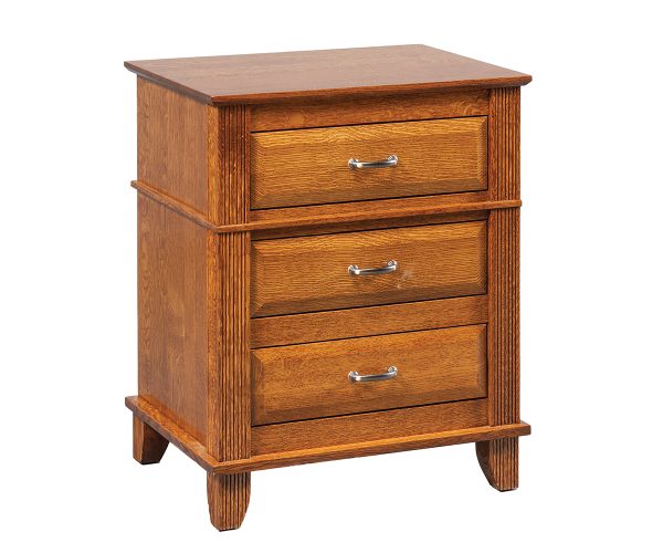 Arlington Three Drawer Nightstand